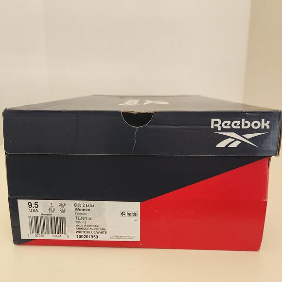 Reebok Women's Club C Extra Sneaker, White/Vintage Blue/Moonstone, 9.5 - Picture 10 of 10
